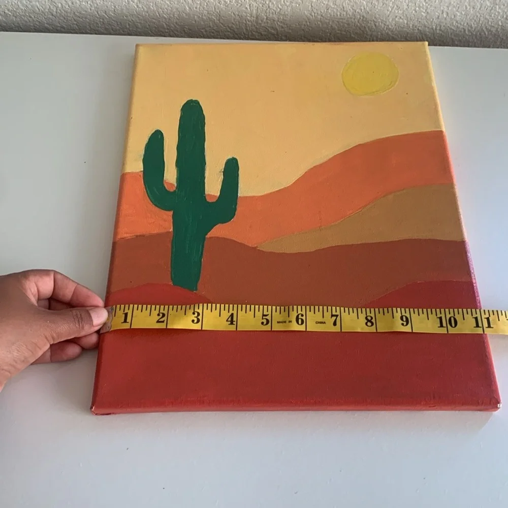 Homemade painting color green,brown dark red - Picture 8 of 8